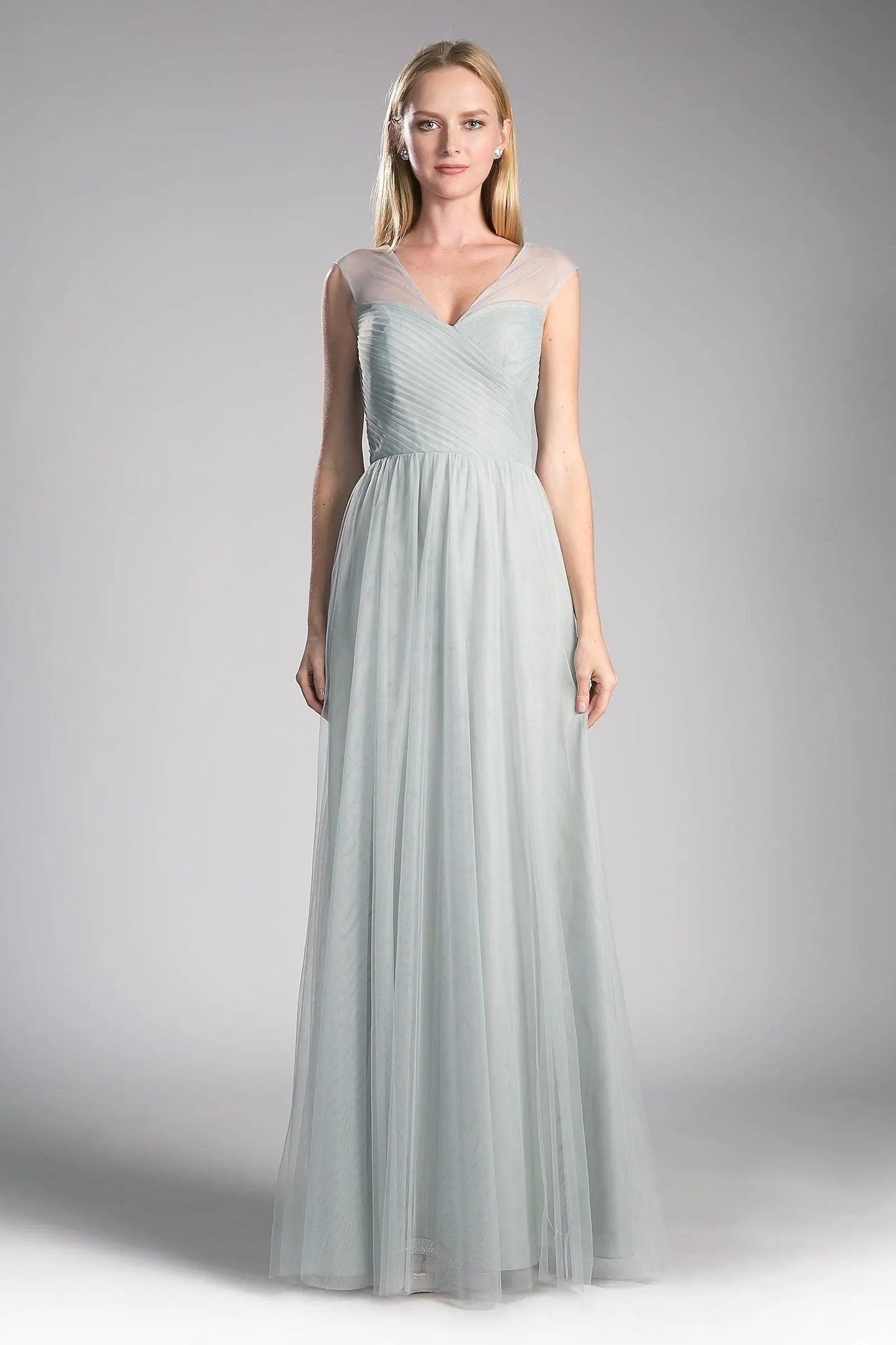 Layered Tulle A-Line Bridesmaid Dress by Tux-USA