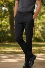 "Ethan" Black Super 150's Luxury Viscose Blend Suit Pants by Tux-USA