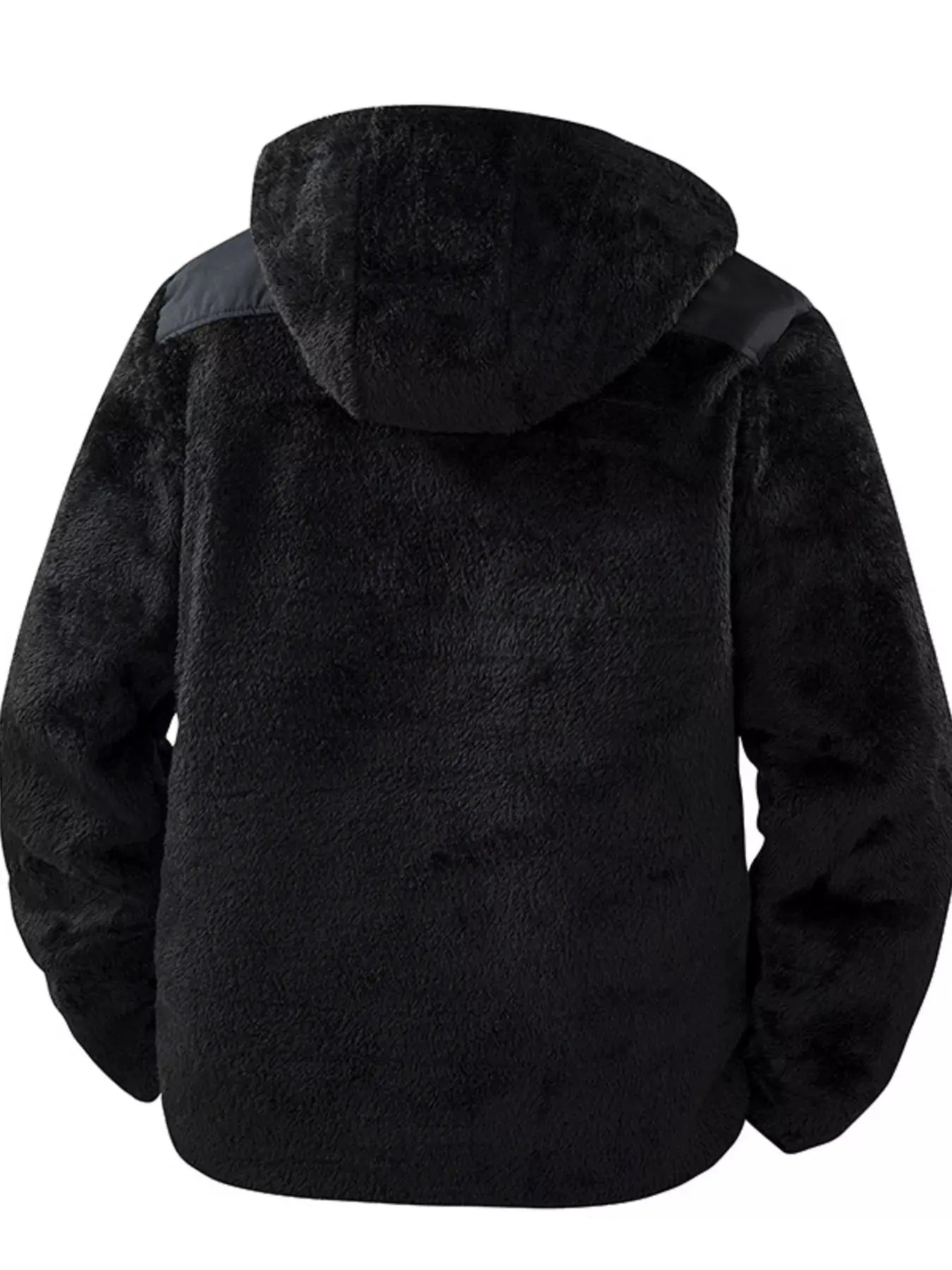 Men's Zip Up Fleece Hooded Jacket by Partner Label
