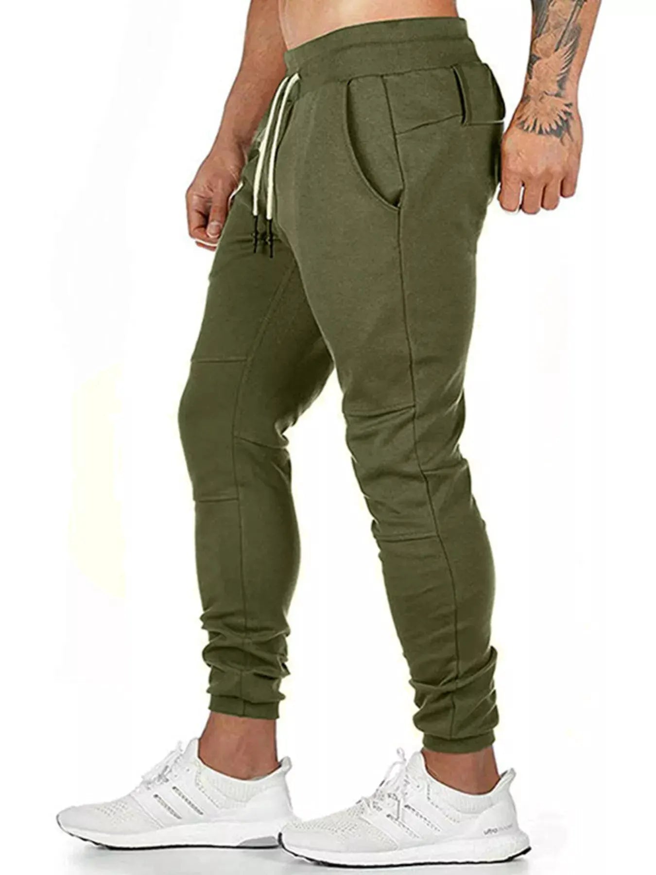 Men's Drawstring Slim Fit Joggers by Trendsi