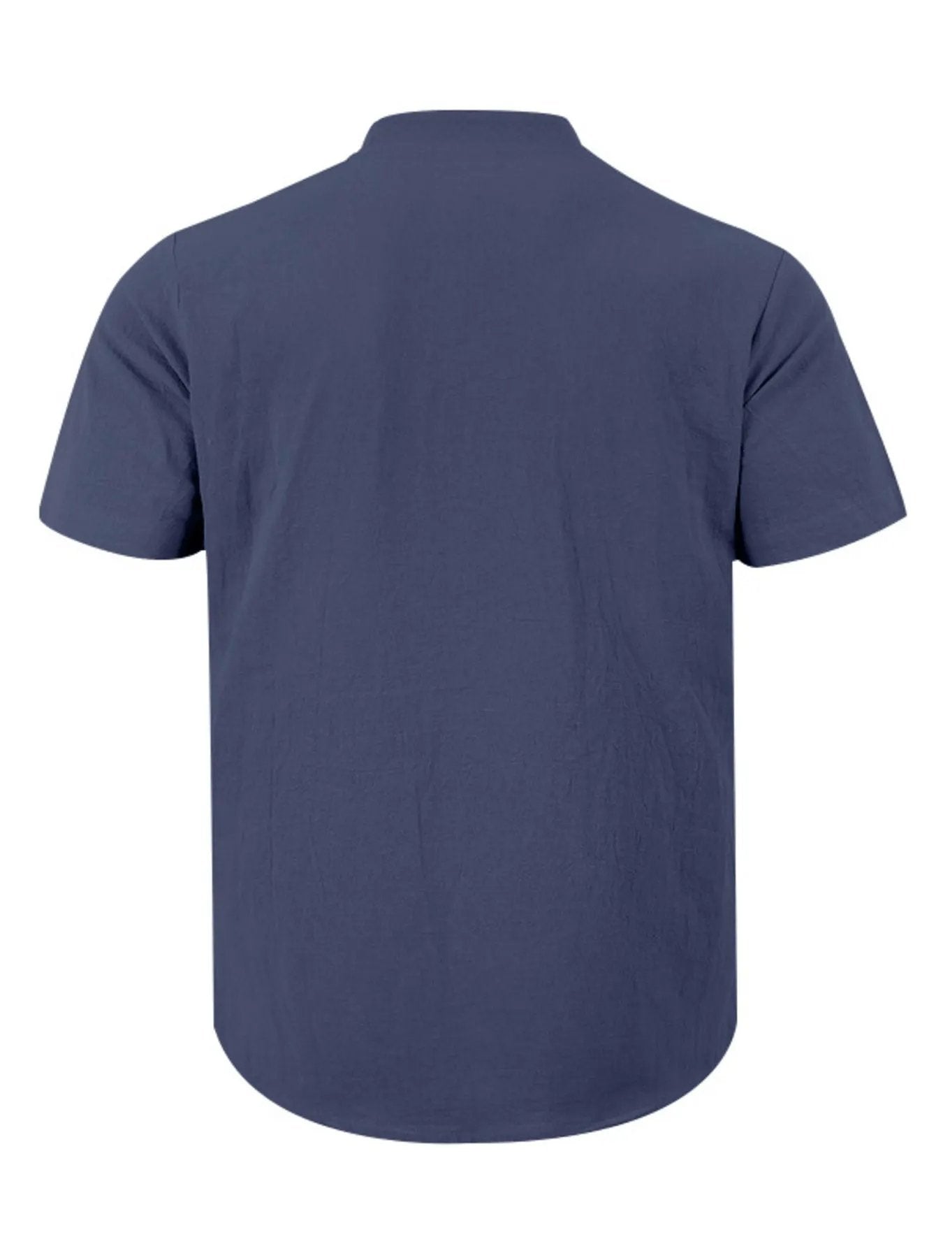 Men's Full Size Button Detail Short Sleeve Shirt Plus Size by Trendsi