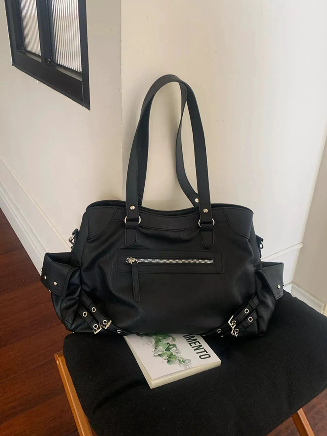Rivet Decor Crossbody Bag by Partner Label