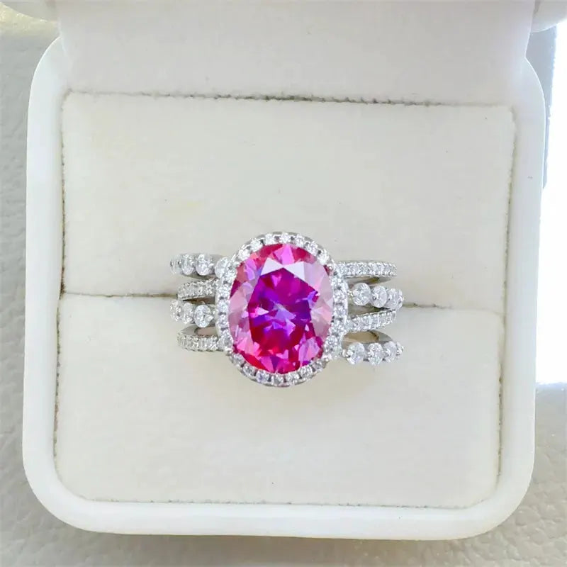 3 Carat Moissanite 925 Sterling Silver Ring by Partner Label