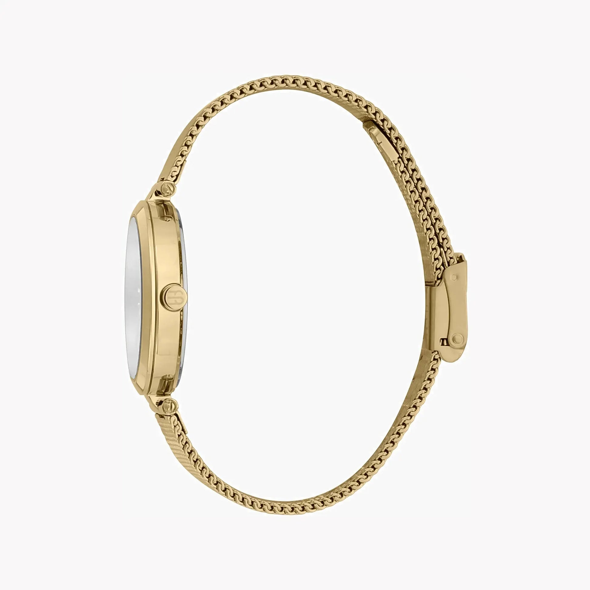 Esprit Women's Gold Stainless Steel Watch, Silver Dial | Es1g133m0045 by ESPRIT