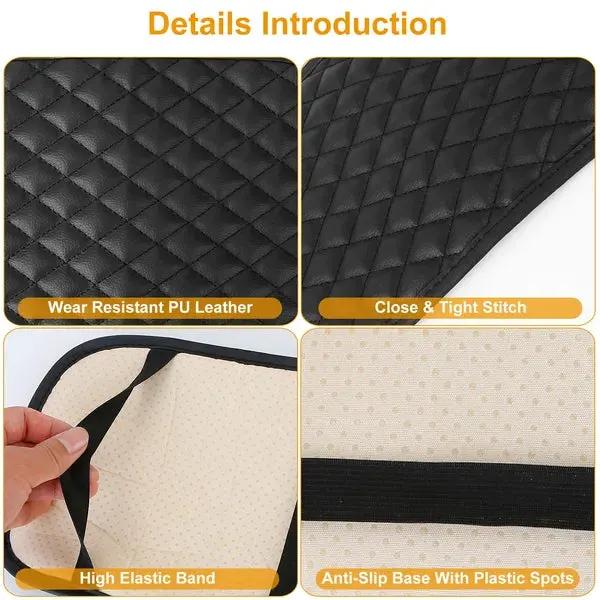 Car Armrest Pad Cover PU Leather Center Console Cushion Anti-Slip by Inland Leather