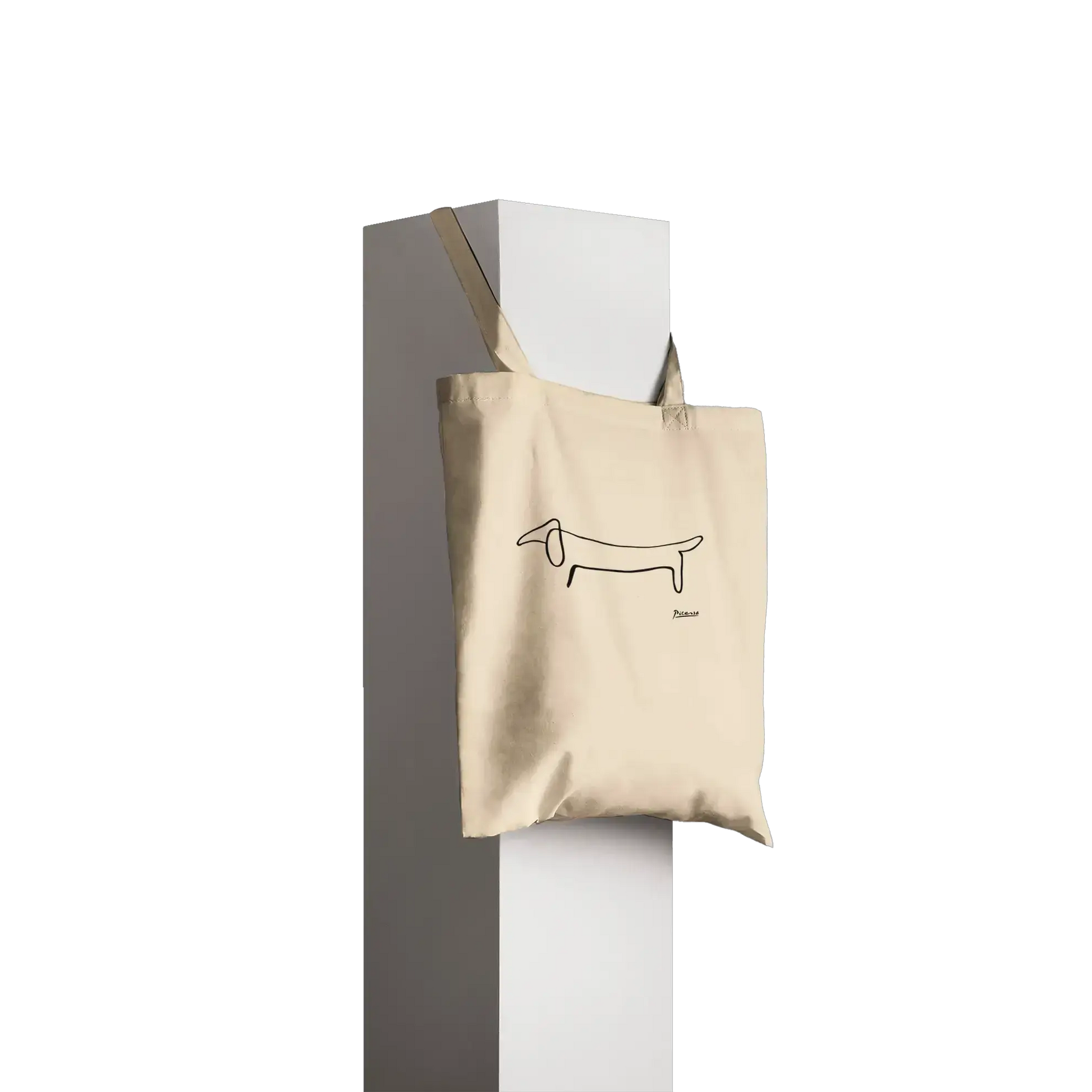 Pablo Picasso Dachshund Dog (Lump) artwork tote bag by Art-O-Rama Shop