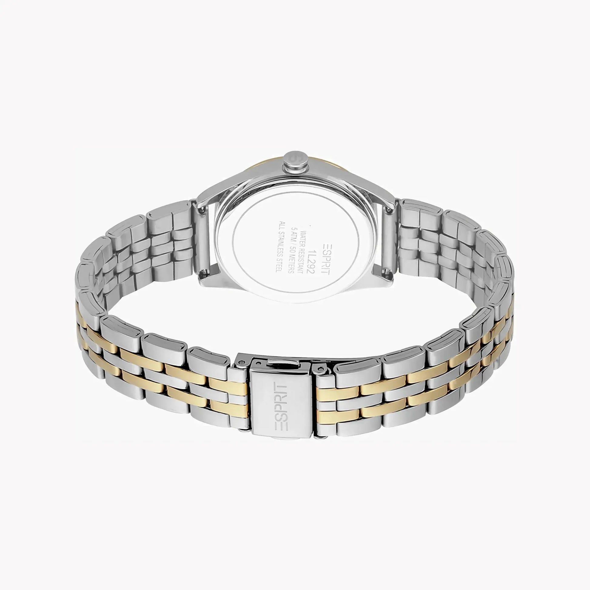 Esprit Women's Silver & Gold Stainless Steel Watch, Silver Dial | Es1l255m0055 by ESPRIT