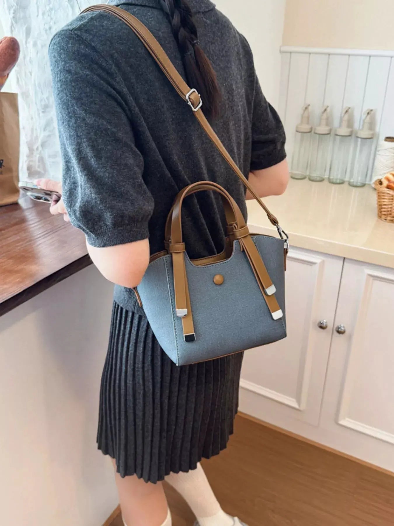 Adjustable Strap Crossbody Bag by Partner Label