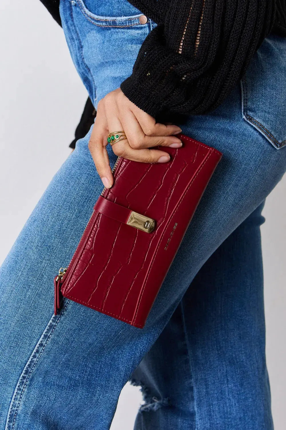 David Jones Texture PU Leather Wallet by Partner Label