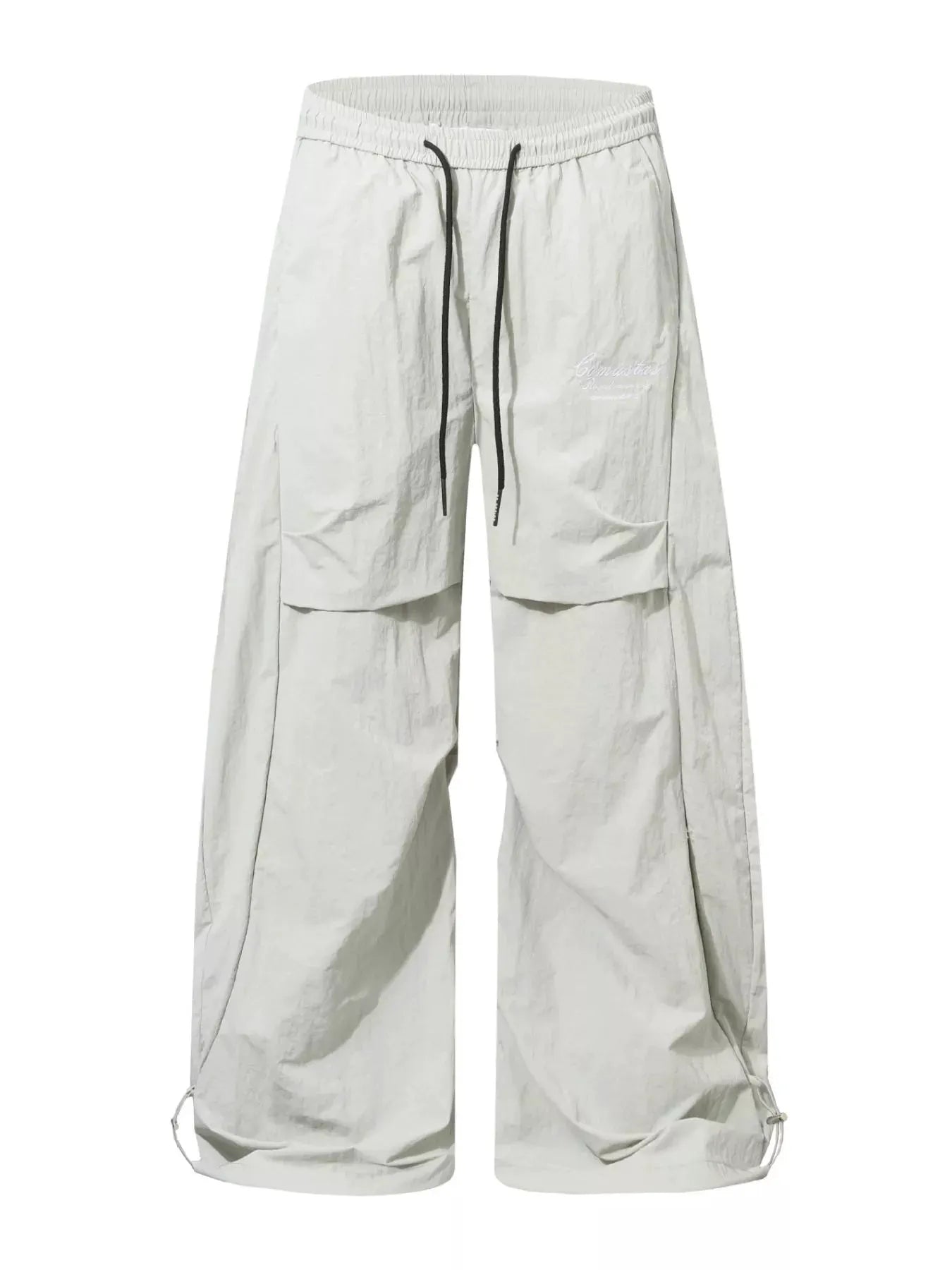 Men's Loose Fit Cargo Pants with Drawstring Waist and Adjustable Cuffs by Trendsi