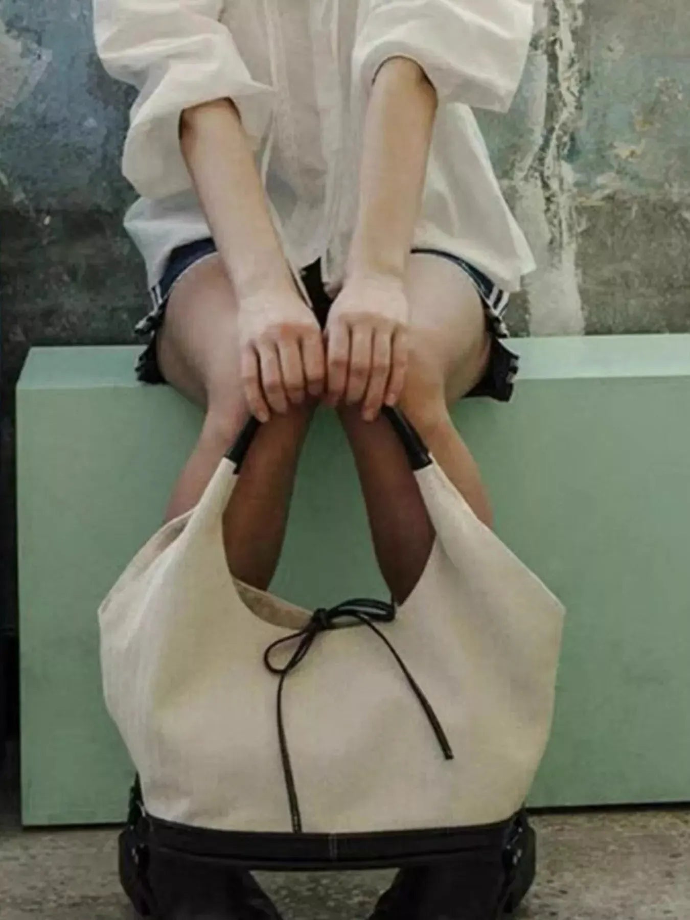 Tie Detail Shoulder Bag by Partner Label