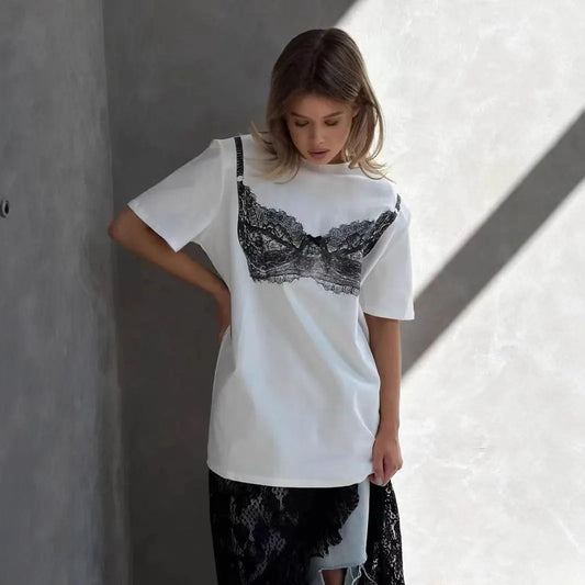 Women's Pure Cotton Short-sleeve T-shirt Top by Anybestbuy Store
