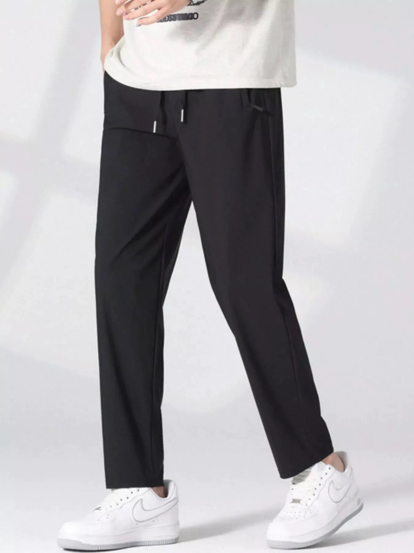 Men's Plus Size Casual Lightweight Quick-Dry Pants by Trendsi