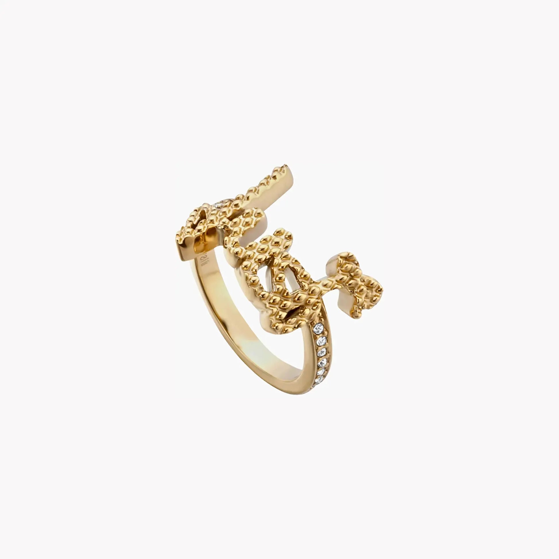Just Cavalli Women's Gold Stainless Steel Ring | Jcrg00590206 by JUST CAVALLI