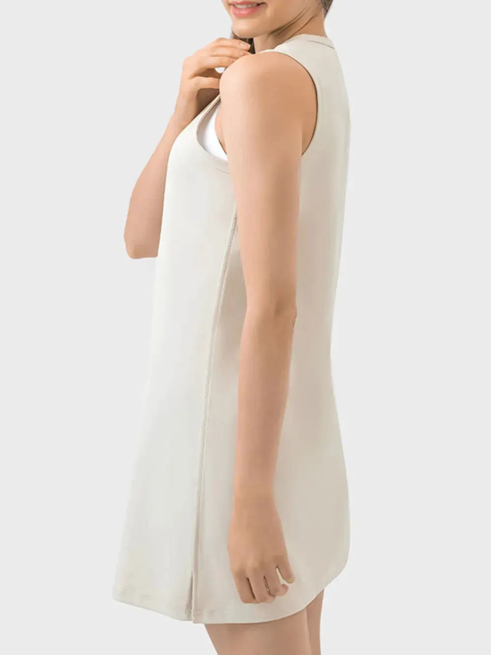 Millennia Round Neck Sleeveless Active Dress by Millennia