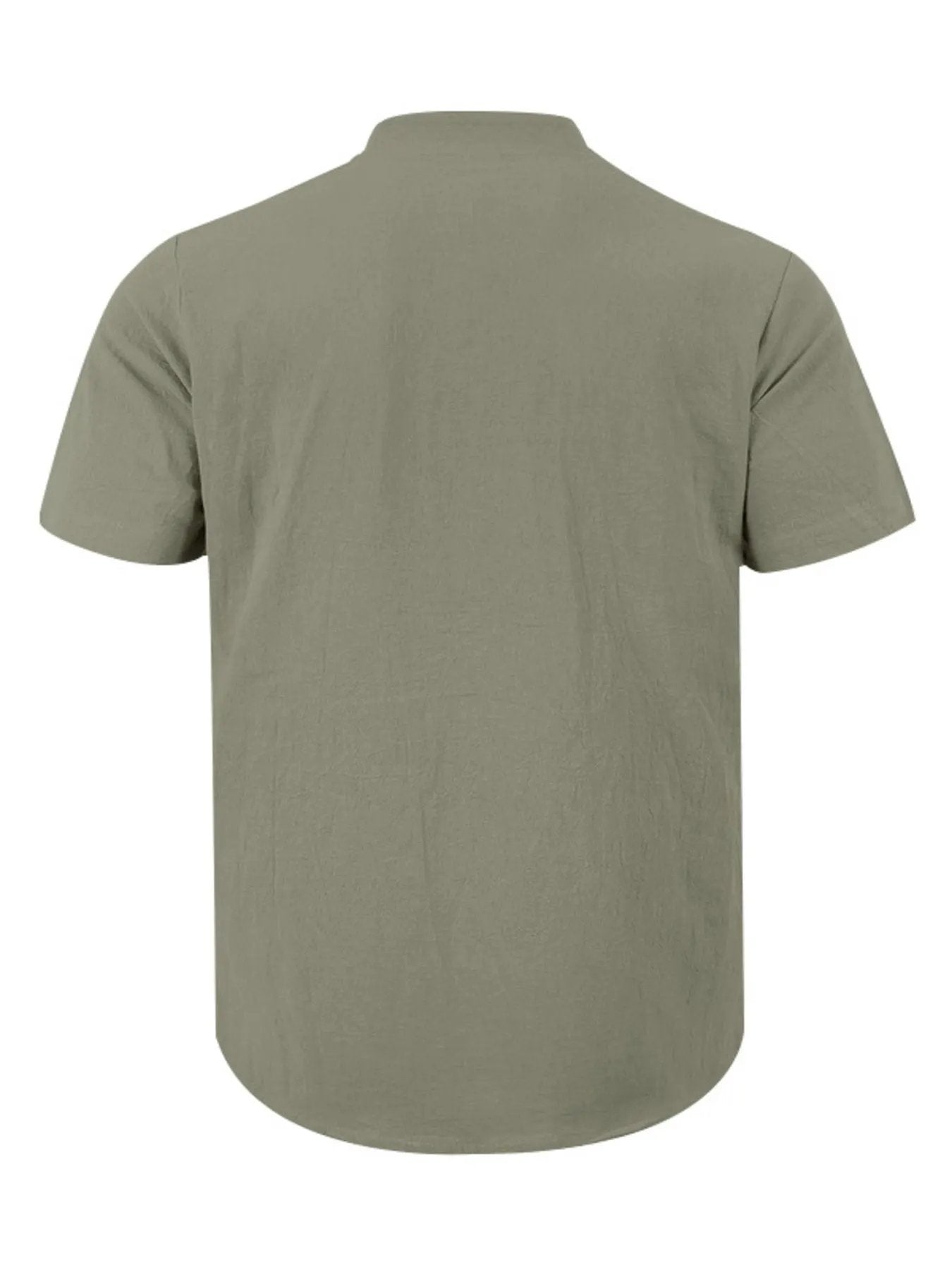 Men's Full Size Button Detail Short Sleeve Shirt Plus Size by Trendsi
