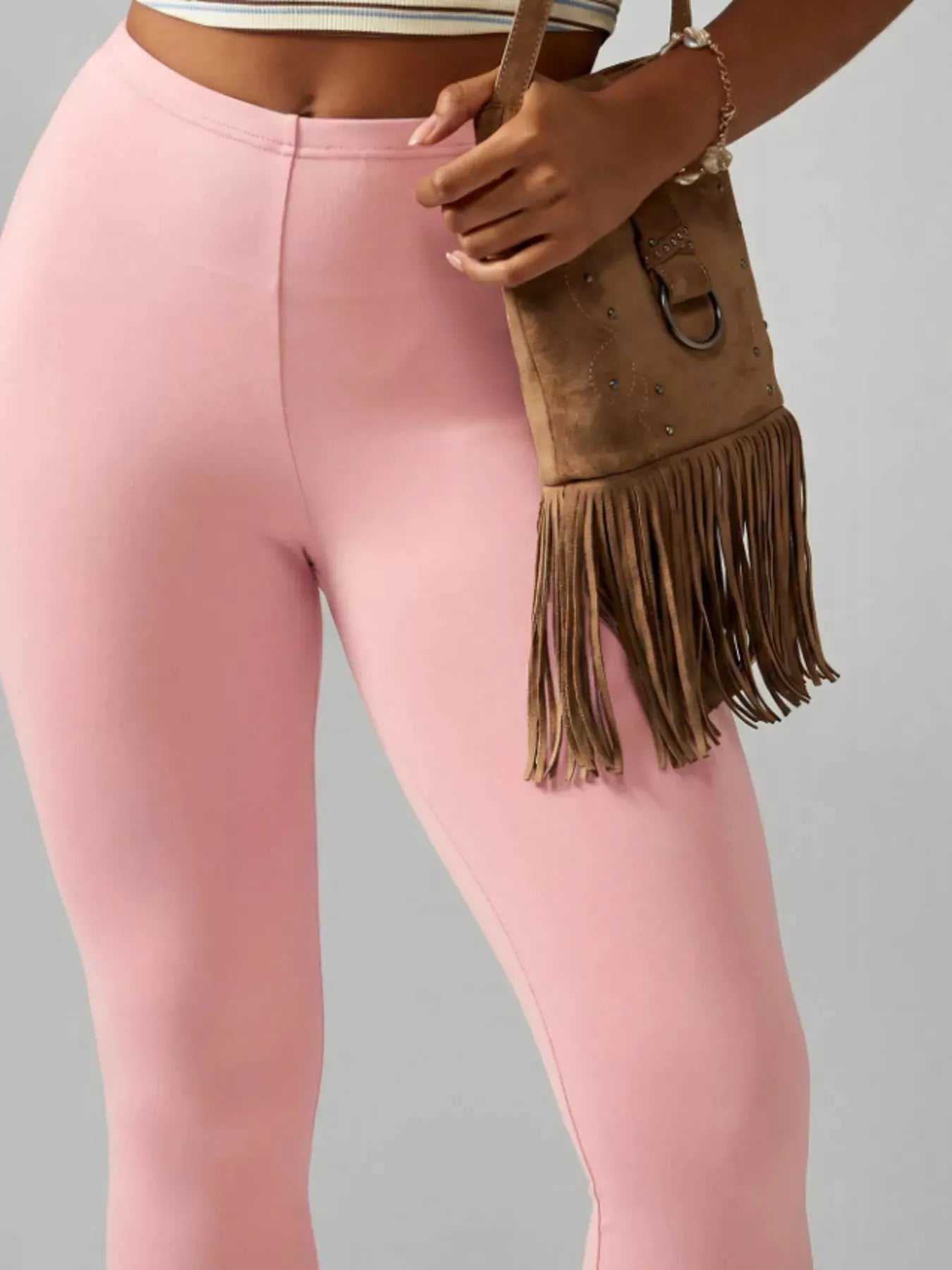High-Waisted Active Capri Leggings by Trendsi