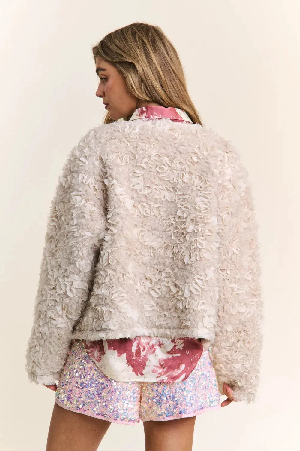 J.NNA Mixed Fabric Chic Jacket by Partner Label