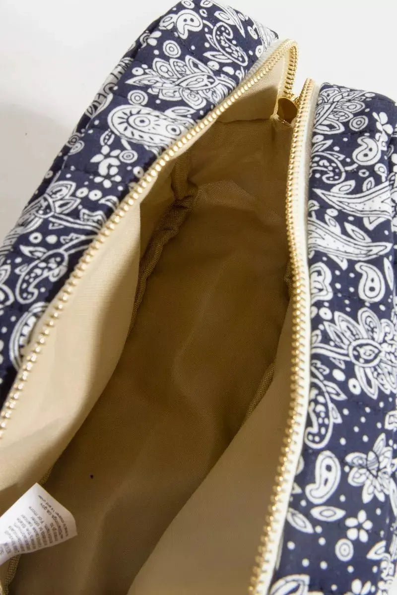 Fame Paisley Pattern Cosmetic Bag by Partner Label