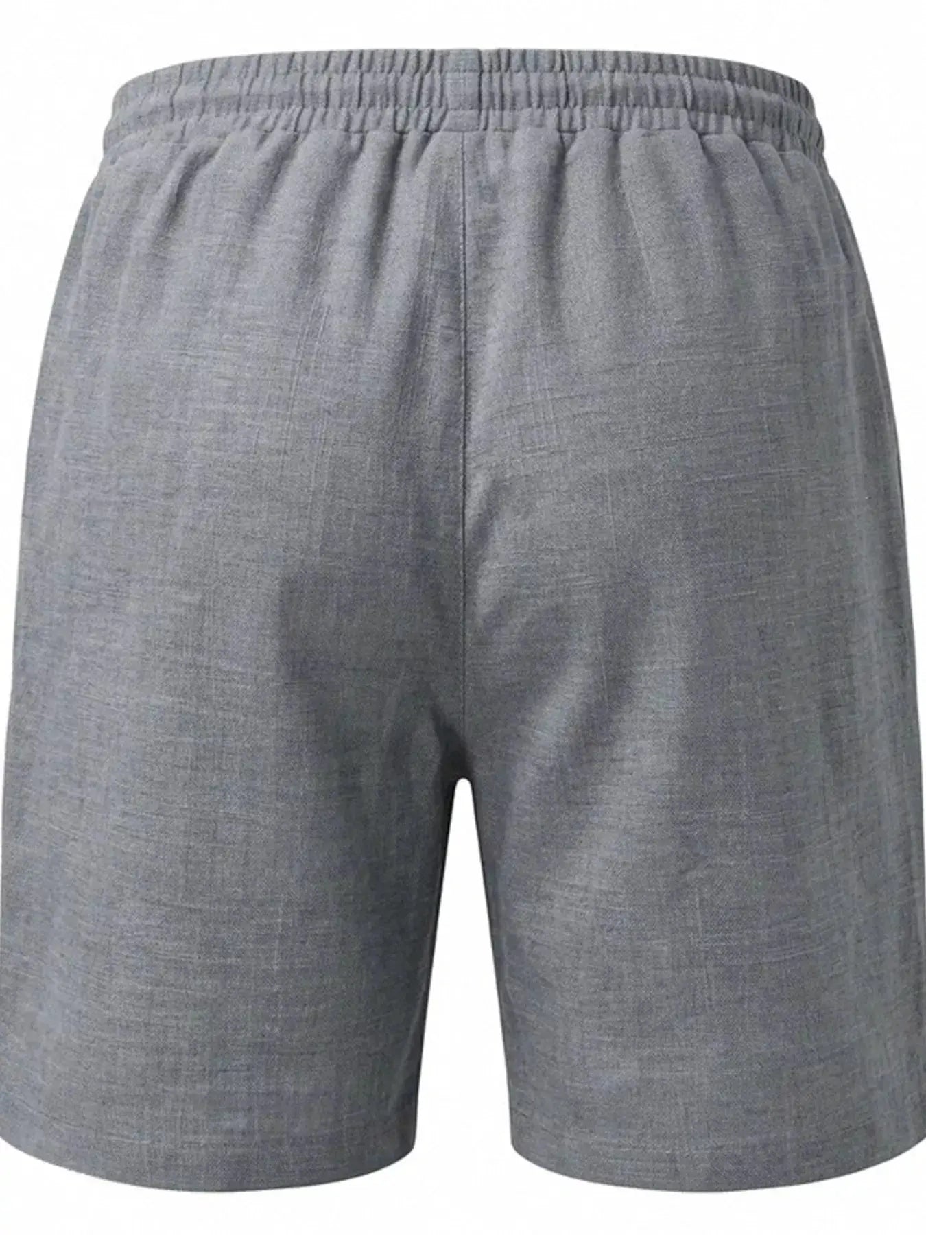 Men's Full Size Linen Blend Drawstring Shorts Plus Size by Partner Label