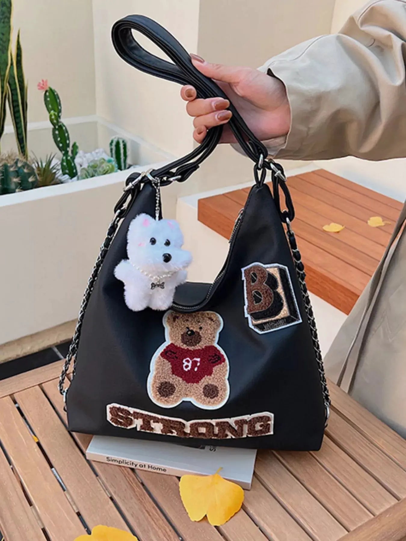 Cute Bear Adjustable Strap Handbag by Partner Label