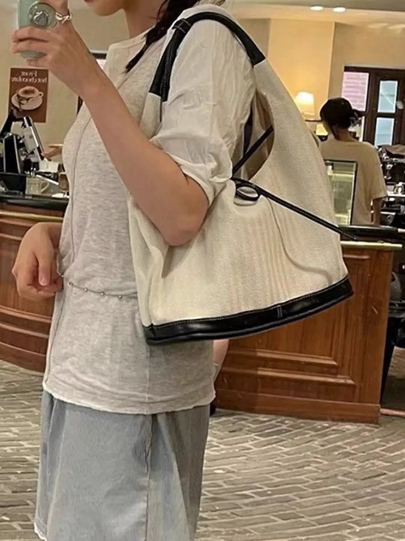 Tie Detail Shoulder Bag by Partner Label