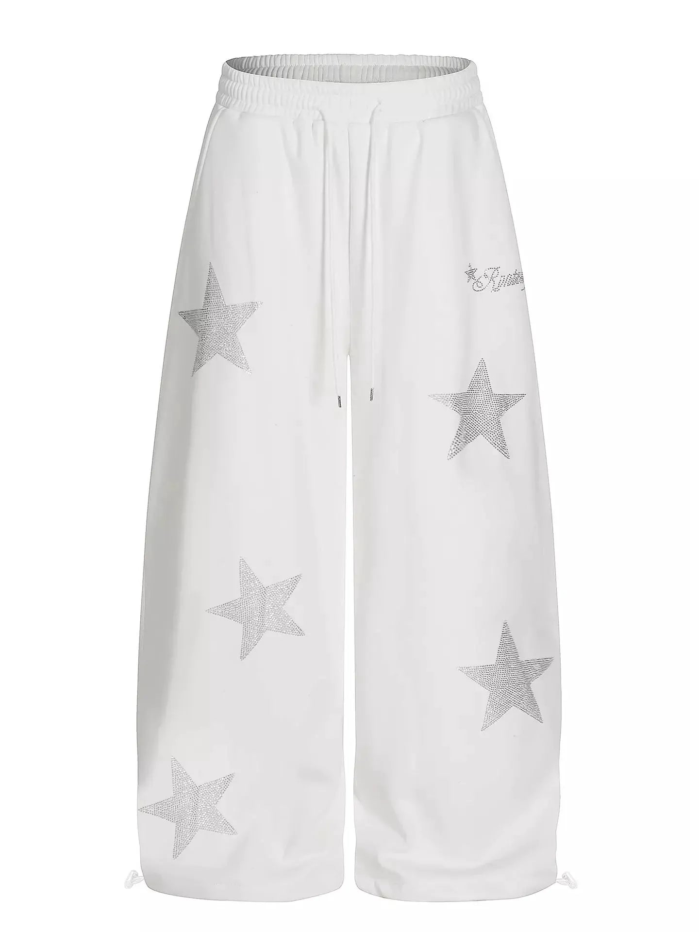 Men's Star-Embellished Wide Leg Pants by Partner Label
