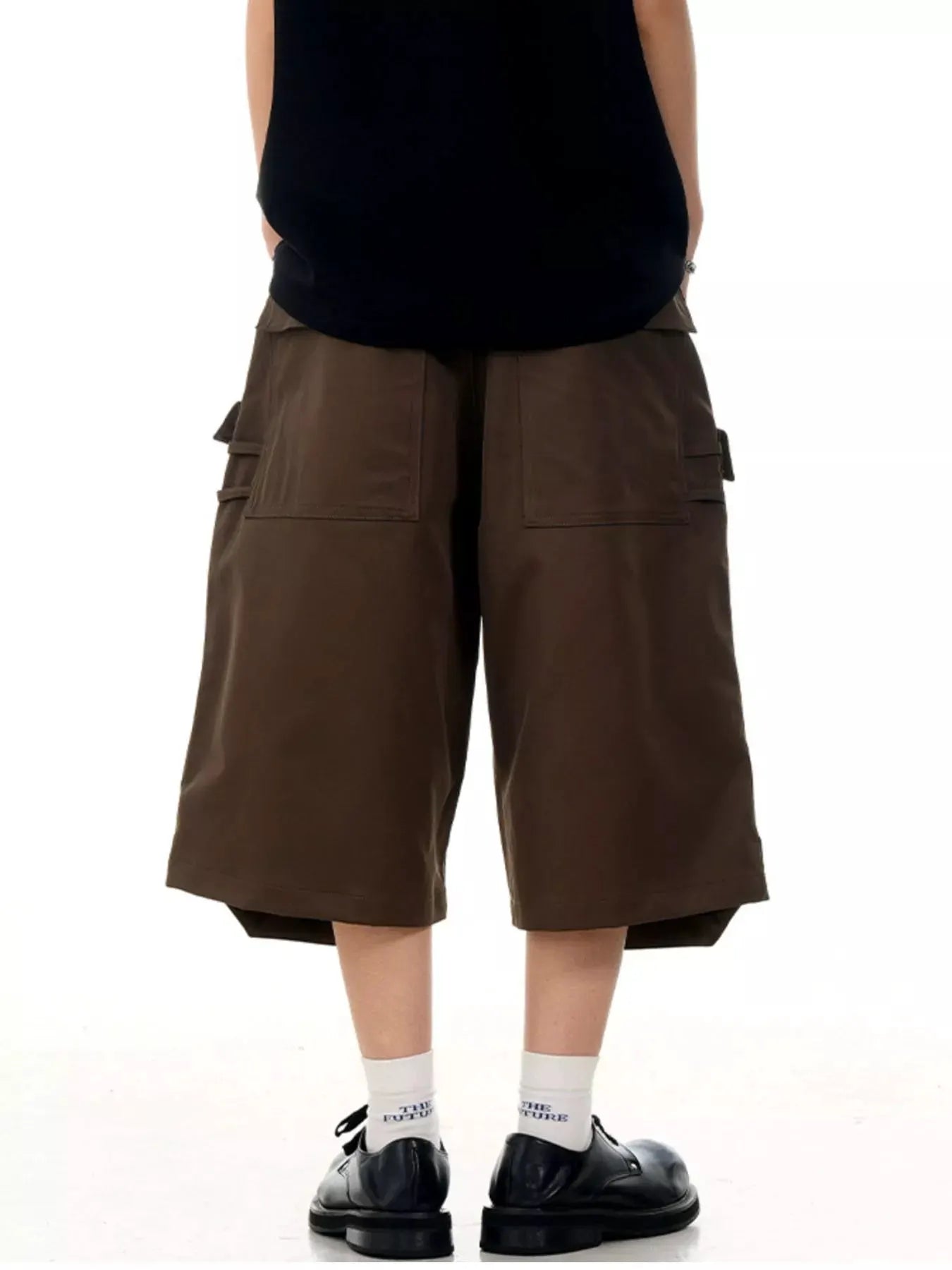 Men's Wide-Leg Cargo Capris by Trendsi