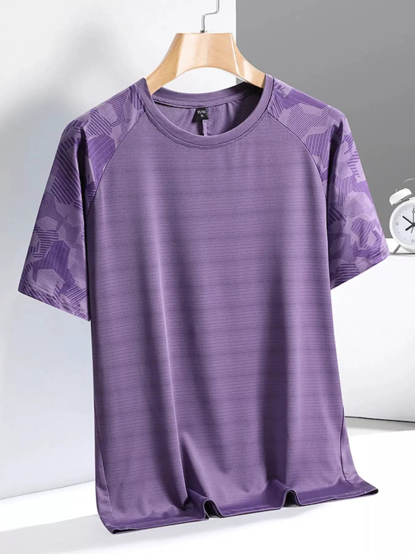Men's Plus Size Quick-Dry Athletic T-Shirt by Trendsi