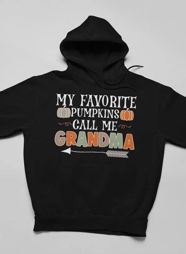 Favorite Pumpkins Call Me Grandma Hoodie by Merch