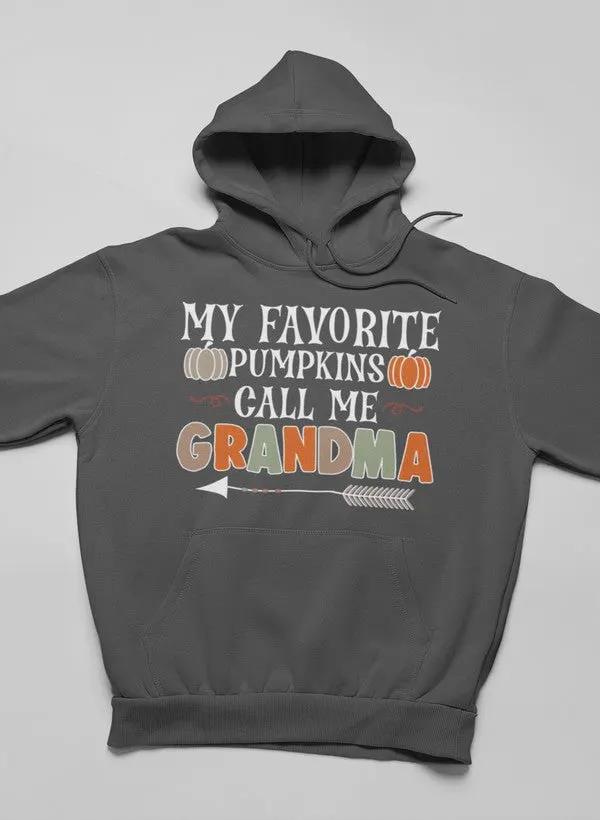 Favorite Pumpkins Call Me Grandma Hoodie by Merch