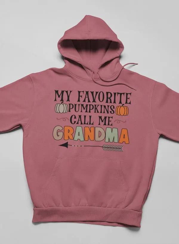 Favorite Pumpkins Call Me Grandma Hoodie by Merch