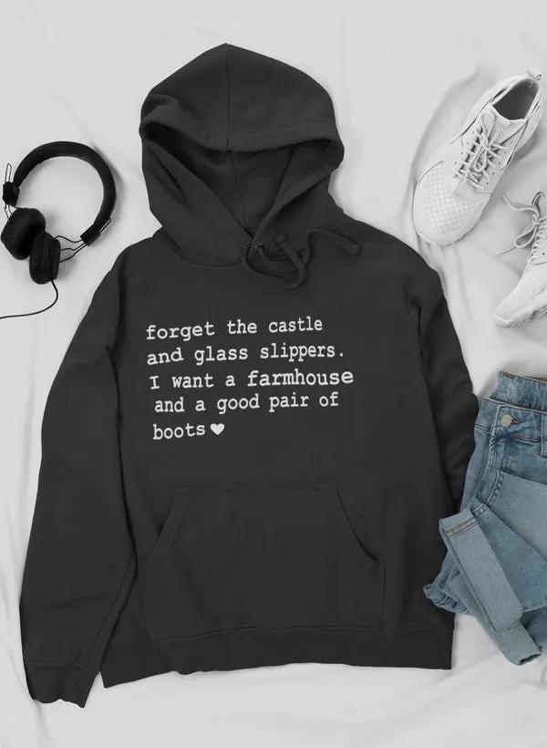 Forget The Castle And Glass Slippers Hoodie by Merch