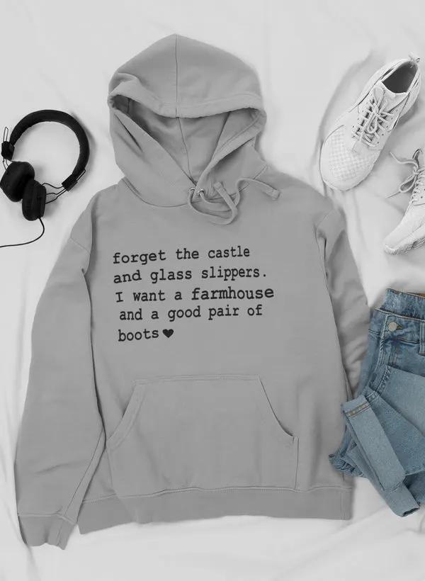 Forget The Castle And Glass Slippers Hoodie by Merch