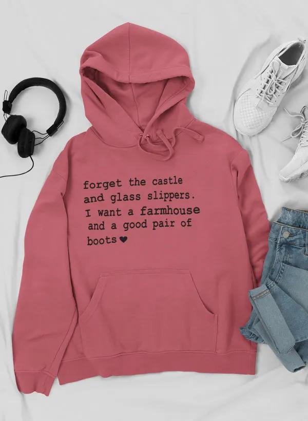 Forget The Castle And Glass Slippers Hoodie by Merch
