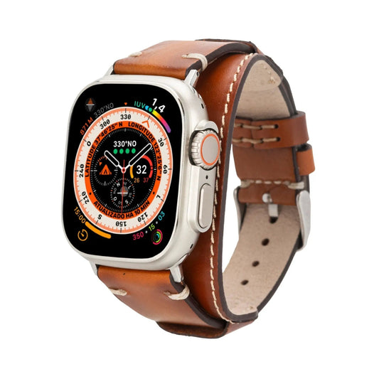 Fort Cuff Leather Bands for Apple Watch 9, Ultra 2 & SE by TORONATA