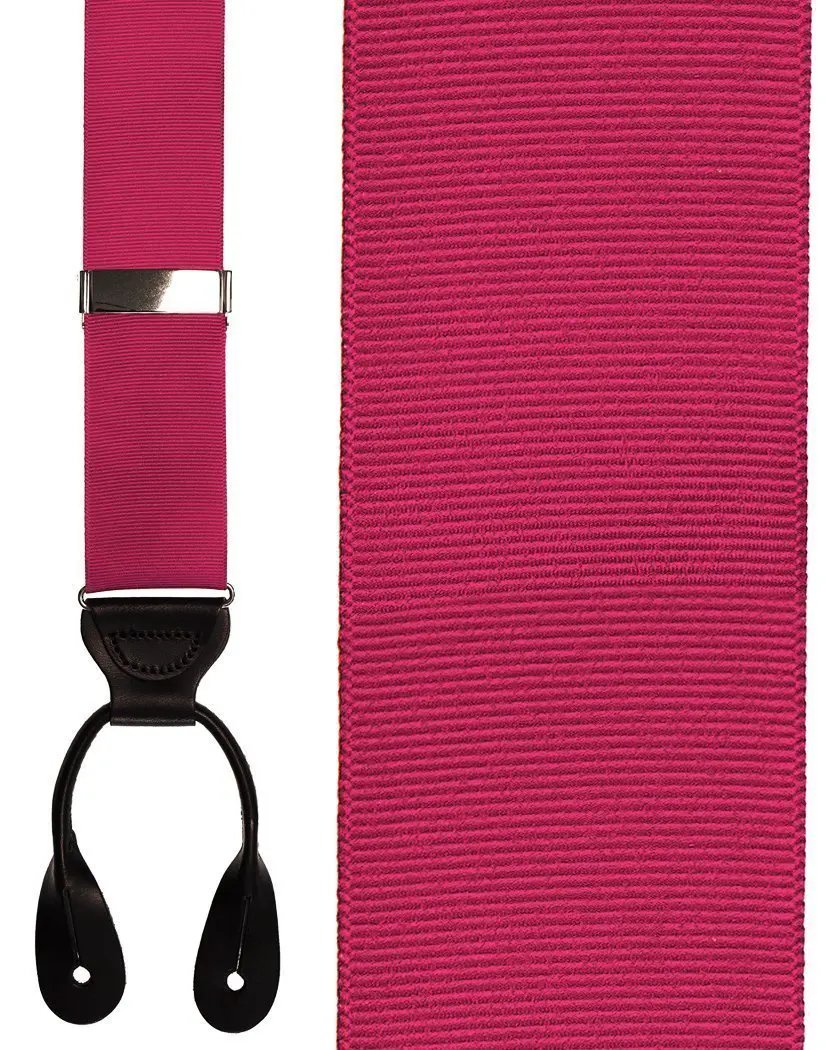 "Grosgraine Ribbon II" Suspenders 1.5 Width by Tux-USA