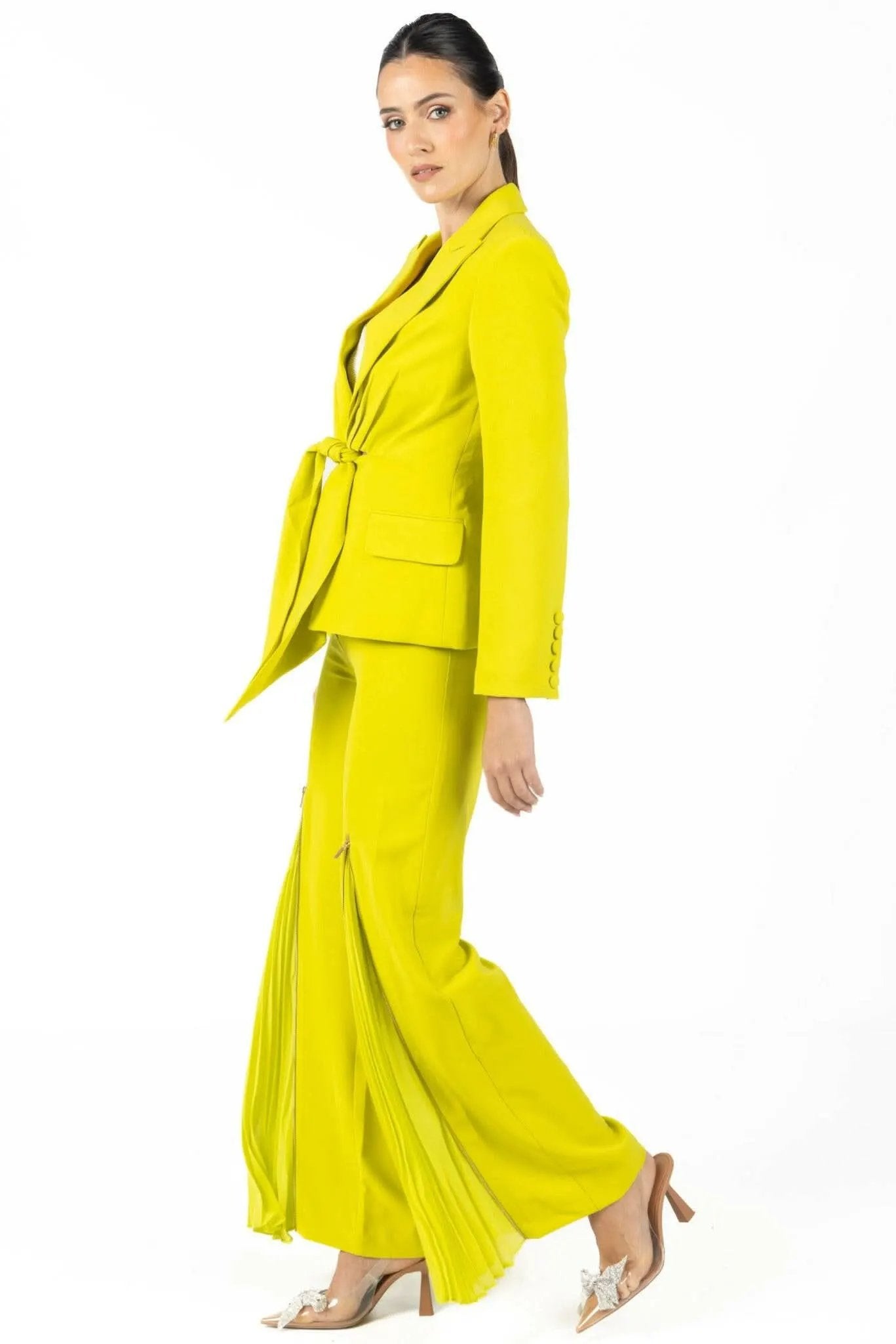 Georgina Green Pleated Pants by Akalia