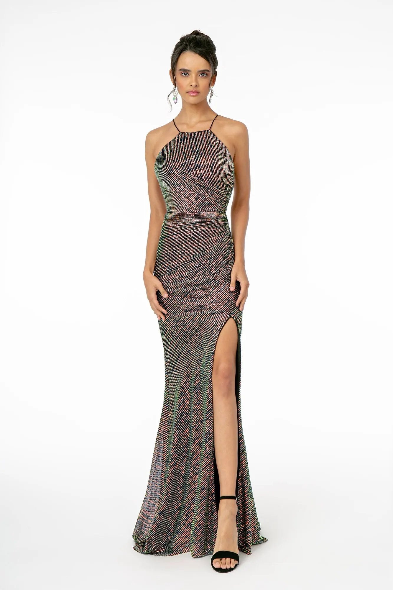 Strappy Sequined Bodycon Mermaid Dress by Elizabeth K by Tux-USA