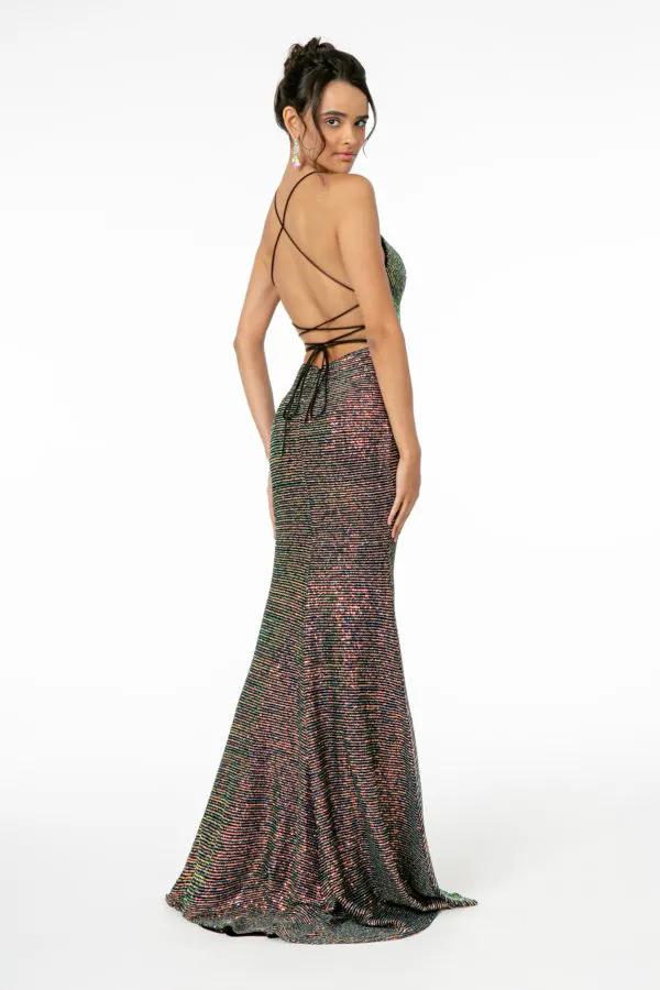 Strappy Sequined Bodycon Mermaid Dress by Elizabeth K by Tux-USA