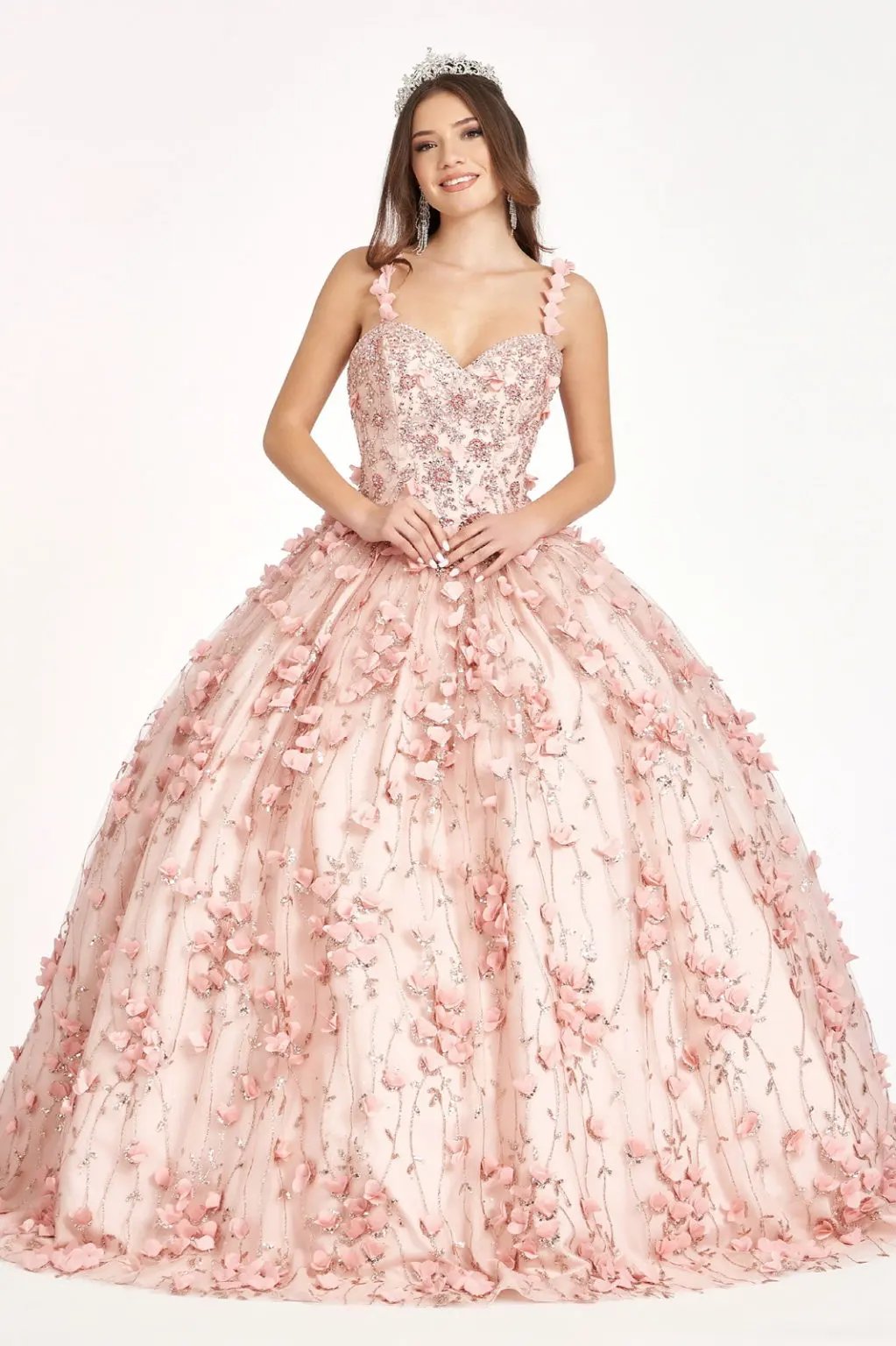 Beads and Jewel Embellished Bodice Sweetheart Quinceanera Dress by Tux-USA