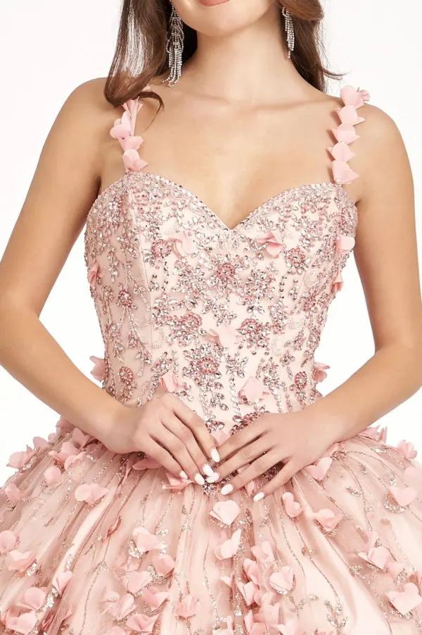 Beads and Jewel Embellished Bodice Sweetheart Quinceanera Dress by Tux-USA