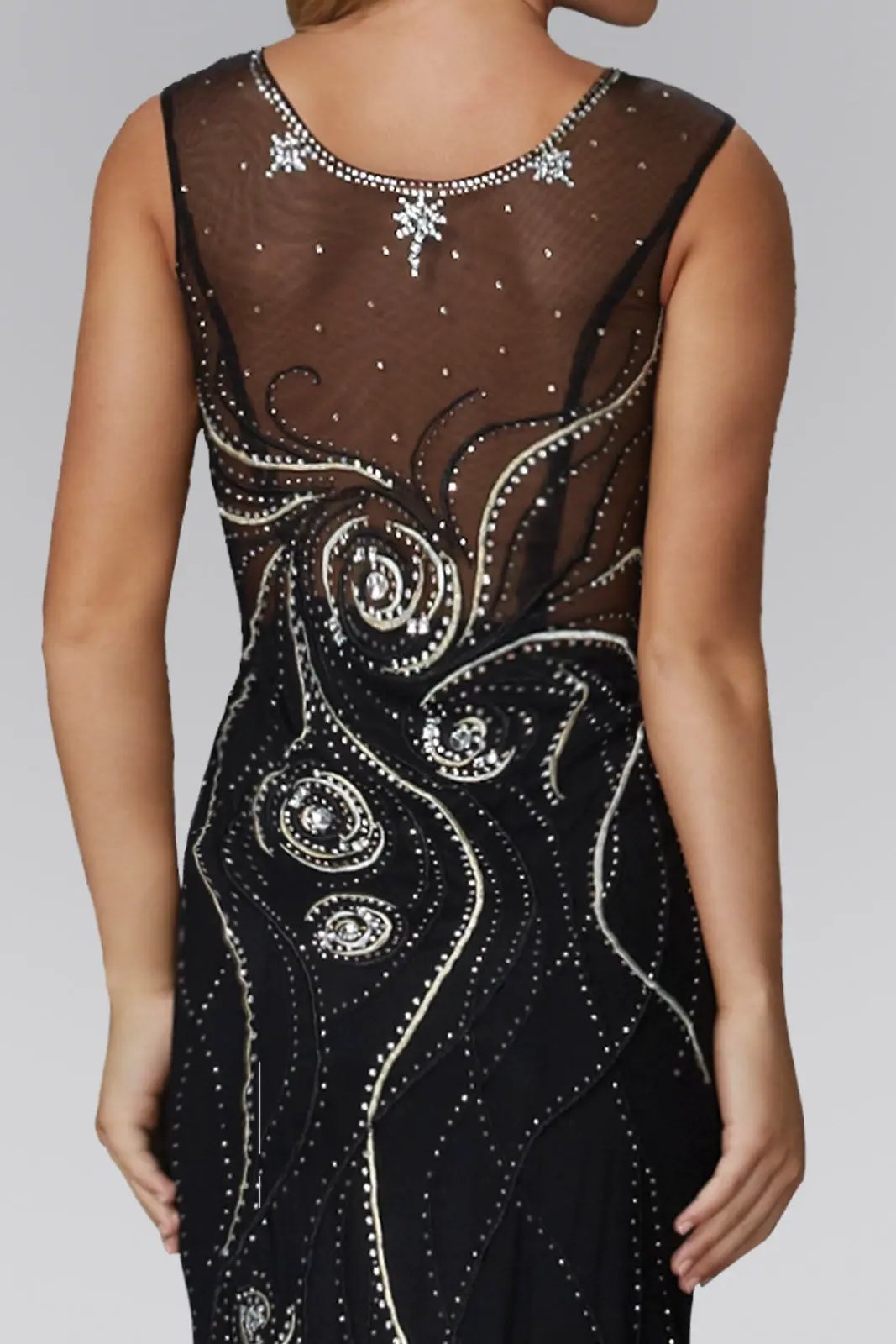 Long Dress with Embroidered Detailing by Tux-USA
