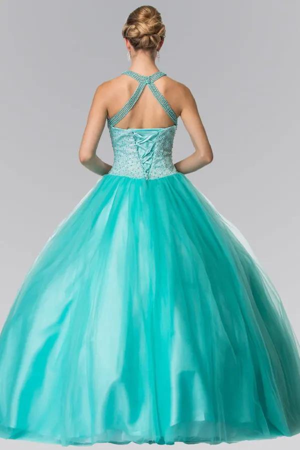 Illusion Sweathearted Tulle Quinceanera Dress by Tux-USA