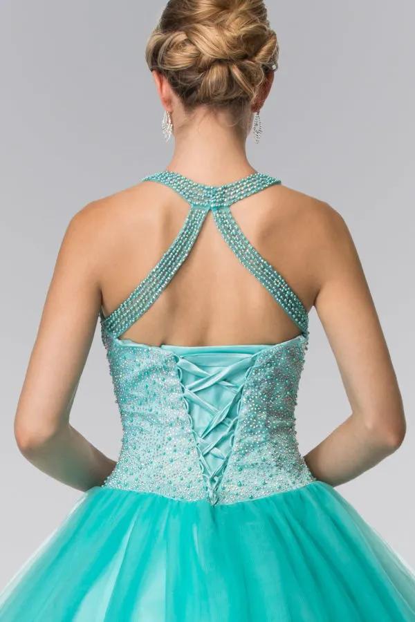 Illusion Sweathearted Tulle Quinceanera Dress by Tux-USA