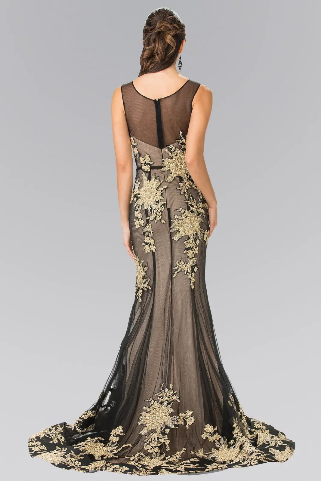 Sleeveless Floor-Sweeping Long Dress by Tux-USA