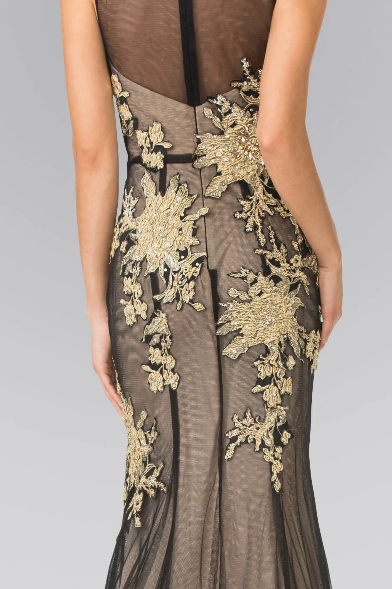 Sleeveless Floor-Sweeping Long Dress by Tux-USA