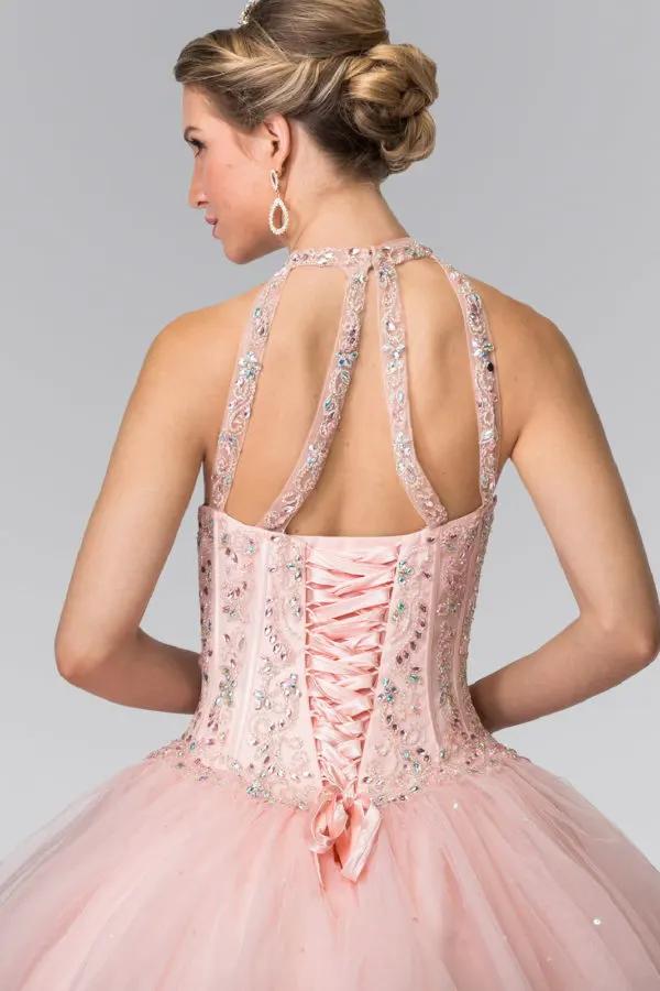 Beads Embellished Quinceanera Long Dress by Tux-USA