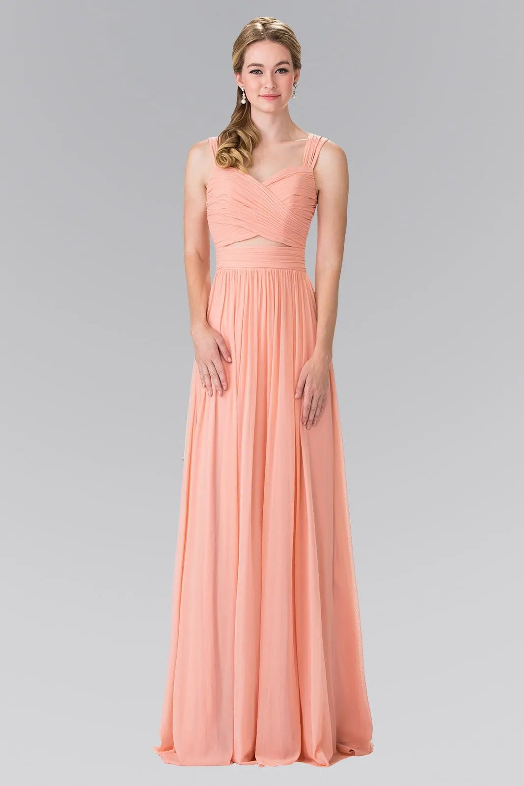 leated Bodice Bridesmaids Long Dress by Tux-USA