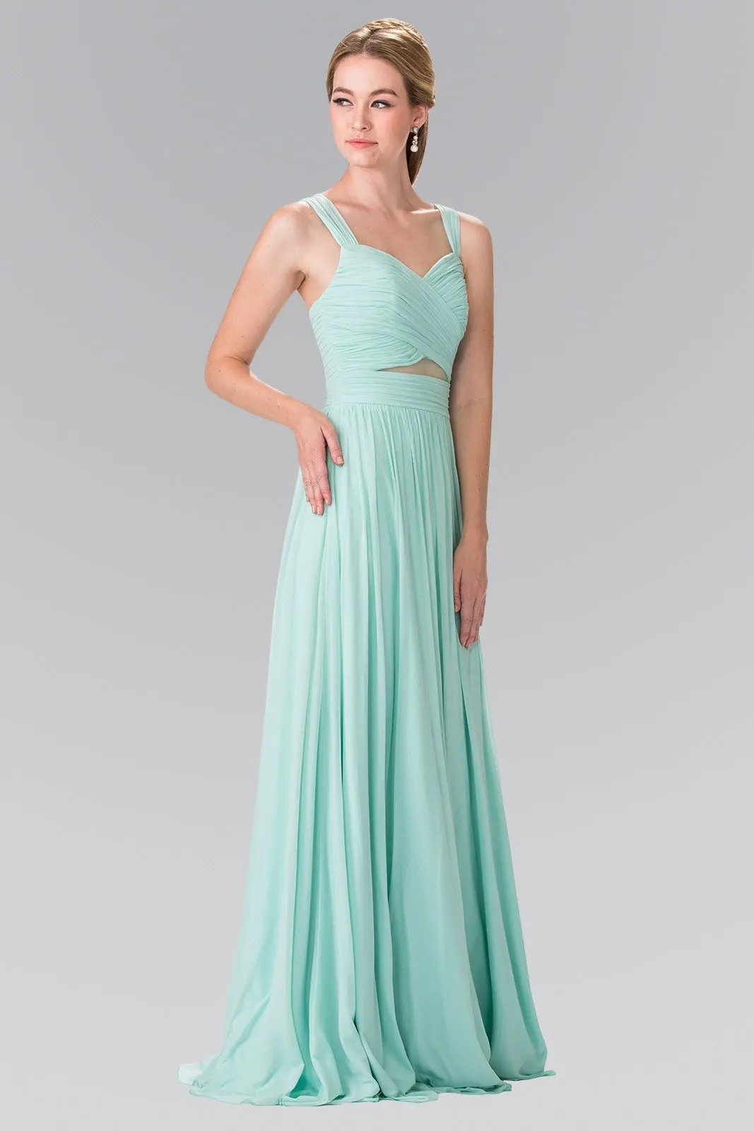 leated Bodice Bridesmaids Long Dress by Tux-USA